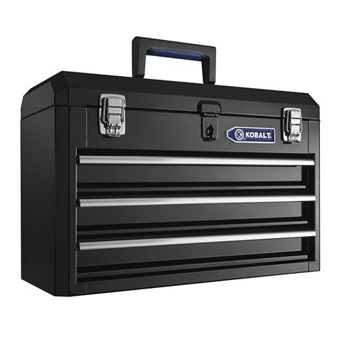 kobalt 3-drawer steel tool box|kobalt stackable tool box accessories.